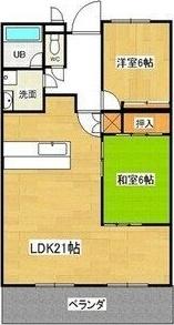 パールスクエア（3-C） 間取り図画像