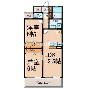 FRESCO　SECOND(南棟)（1006） 間取り図画像