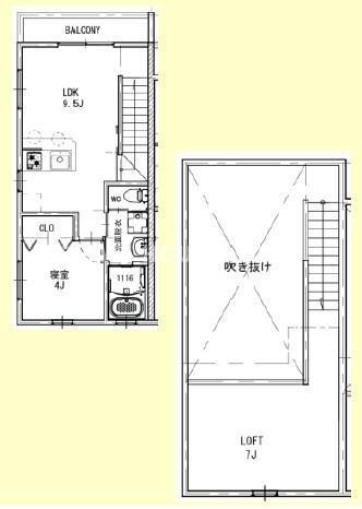 ラフィネ岡崎（２C） 間取り図画像