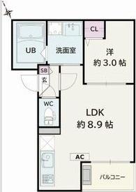 Jack yabaⅠ（301） 間取り図画像