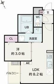 Jack yabaⅠ（103） 間取り図画像