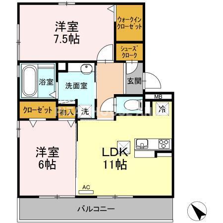 ボレアス（202） 間取り図画像