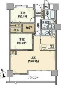 グローリアス安城二本木町北館（1302） 間取り図画像