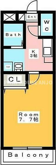 A・CITY矢作橋駅前（403） 間取り図画像