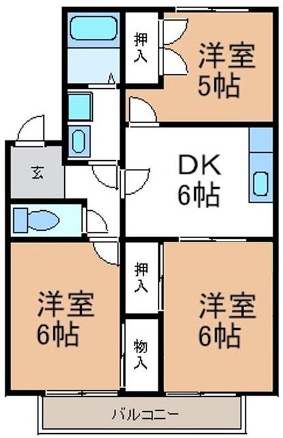 フラット・サプレス市川　A（A12） 間取り図画像