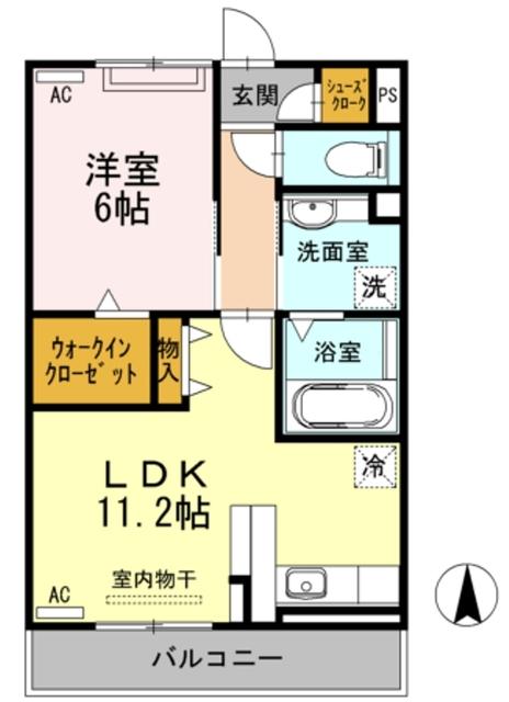 レジデンス神都Ⅱ（302） 間取り図画像