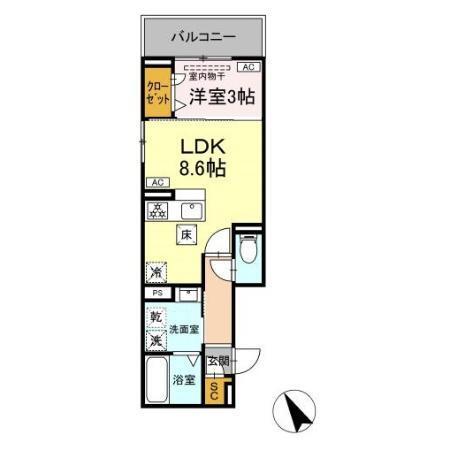 ルナジア（102） 間取り図画像