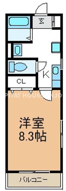 サンエイハイツ（201） 間取り図画像