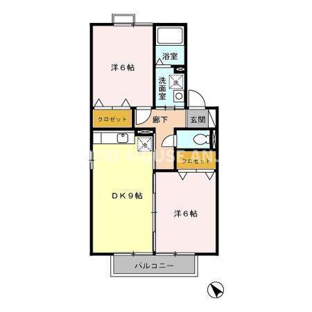 クレール　マルシェ（202） 間取り図画像