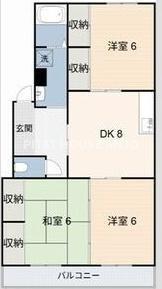 クリーンシティー（102） 間取り図画像