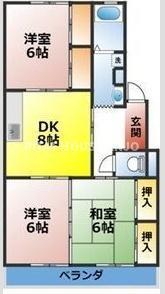 クリーンシティー（105） 間取り図画像