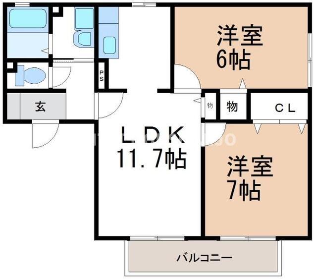 スプリングファーム（101） 間取り図画像