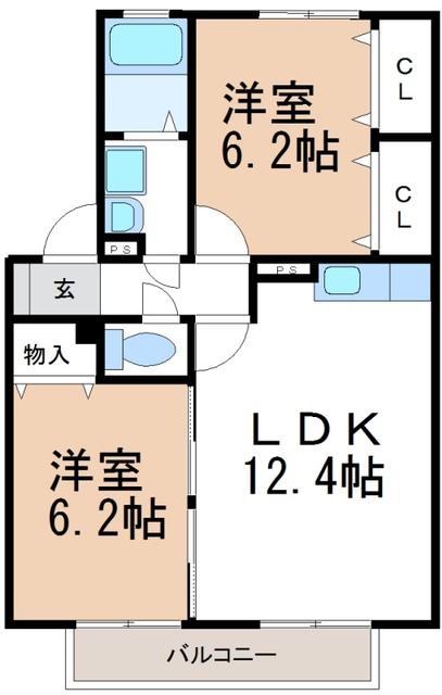 パステルウィンド（203） 間取り図画像