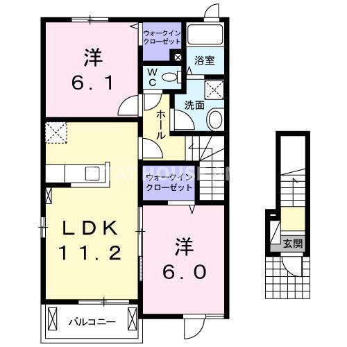 アイリン　タウン　Ｃ（201） 間取り図画像