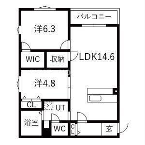 アルモニー東刈谷テラス（202） 間取り図画像