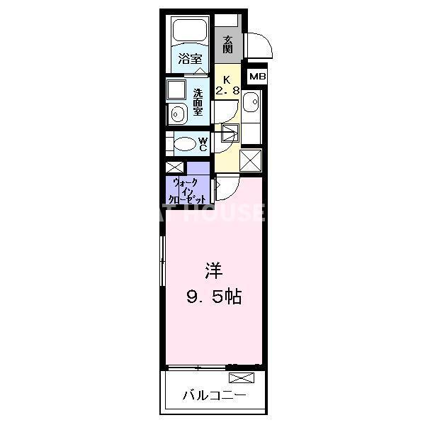 ラフィネシャンブルⅤ（203） 間取り図画像