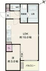 Jack hachimanⅣ（101） 間取り図画像