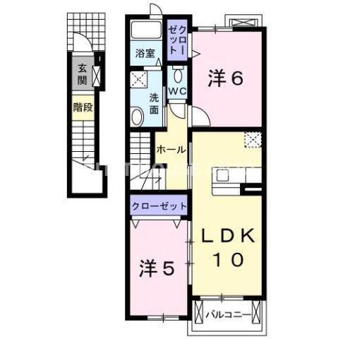 エバーグリーン（203） 間取り図画像