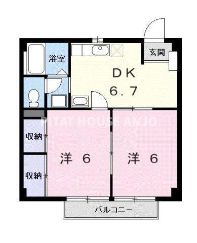 メゾングリーンサイド（105） 間取り図画像