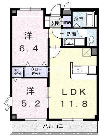 サン　ドエル（203） 間取り図画像