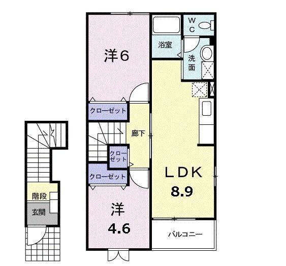 サンライト藤（203） 間取り図画像