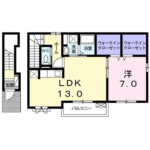 エバーグリーン（202） 間取り図画像