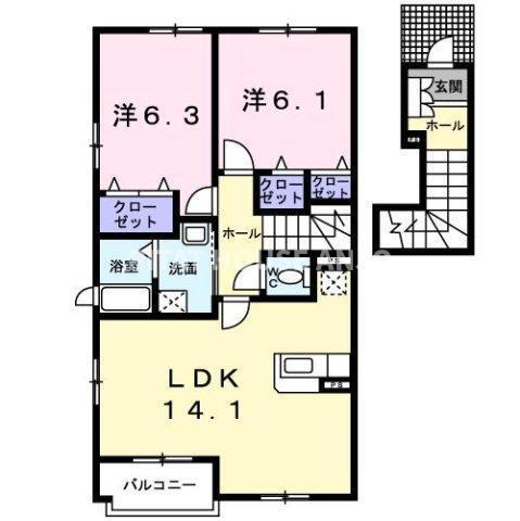 ソーレ（ｓｏｌｅ）（205） 間取り図画像