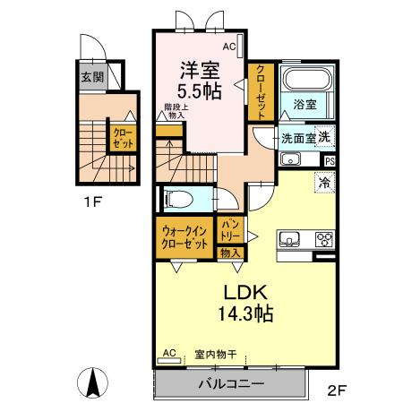 花水木の家　Ⅵ（205） 間取り図画像
