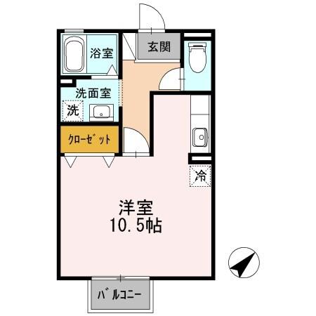 クレールＮ（2D） 間取り図画像