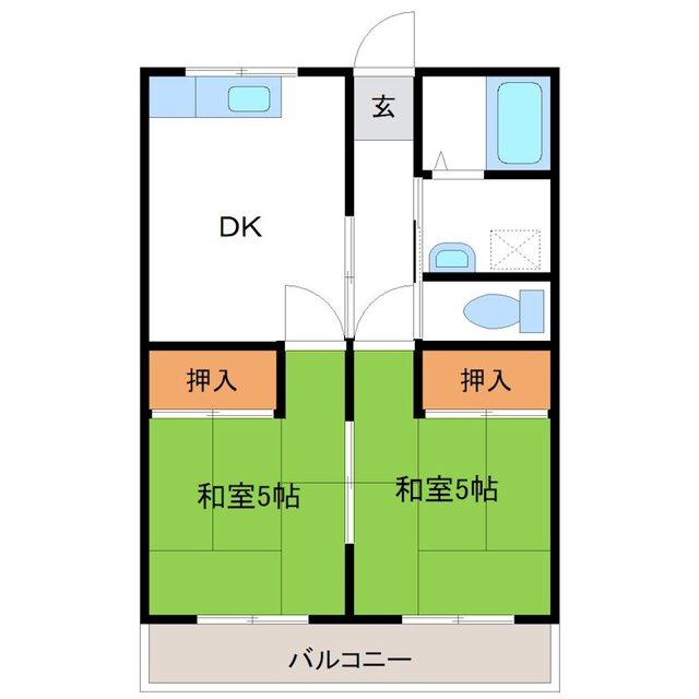 コーポサンシャイン（2C） 間取り図画像