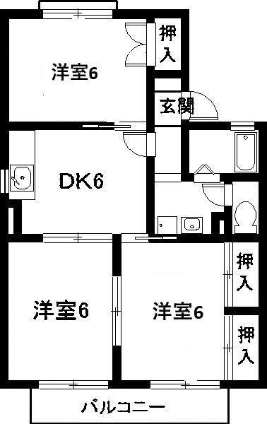 コーポ・チェリーロード（203） 間取り図画像