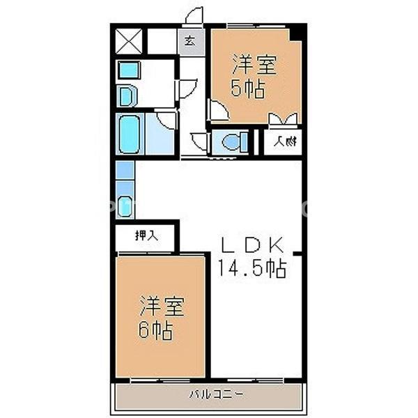 エステートBELL　1（305） 間取り図画像
