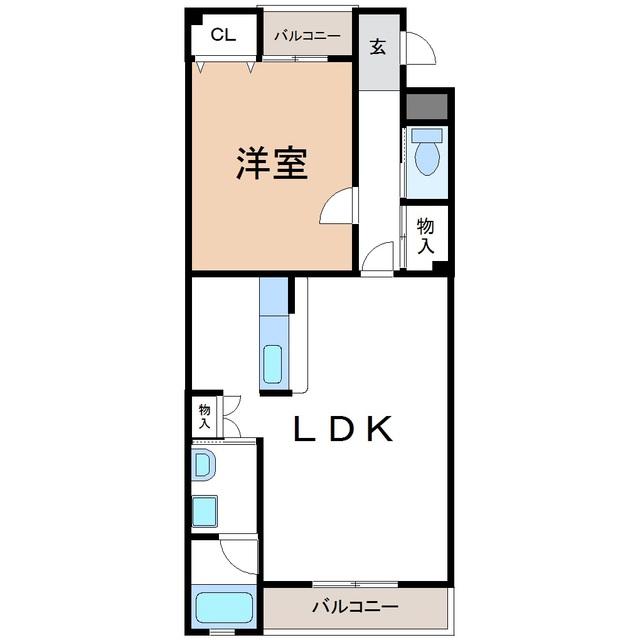 パームタウンイースト（303） 間取り図画像