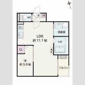 Jack shimmeiⅠ（302） 間取り図画像