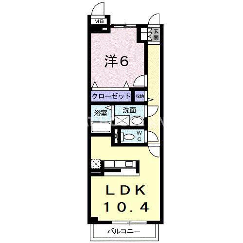サニーブローテ住吉Ⅰ（102） 間取り図画像