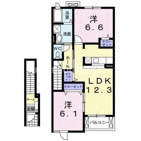サンセ−ルⅡ（202） 間取り図画像