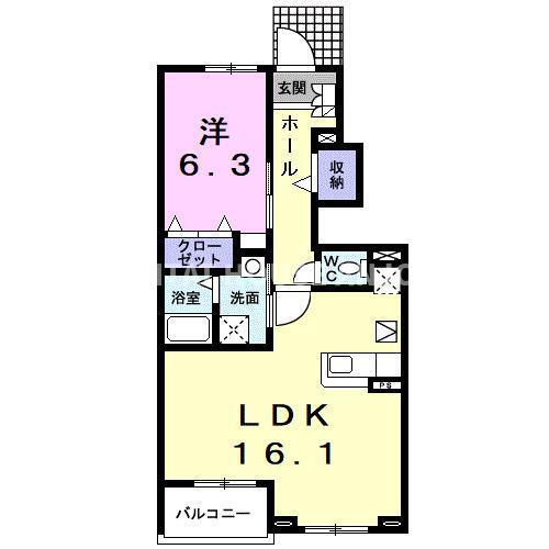 ジェルメⅠ（102） 間取り図画像
