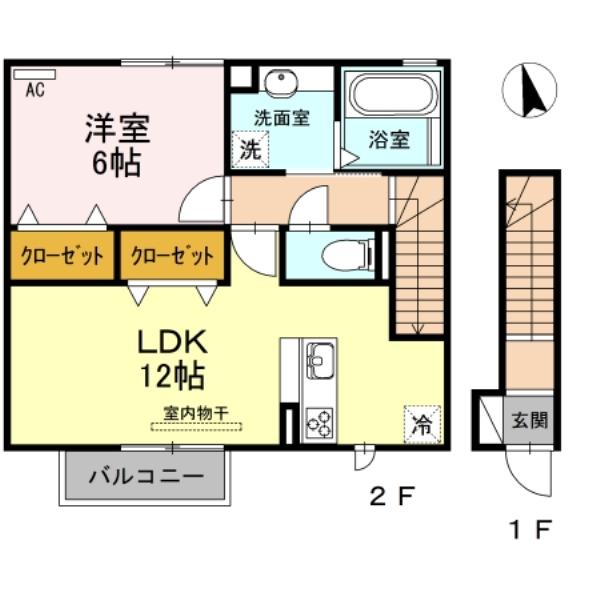 メゾン　エスポワール（203） 間取り図画像