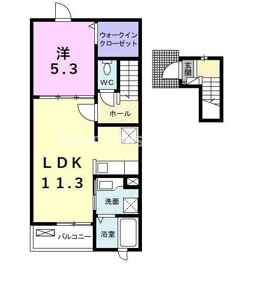 メゾン・ド・クレール（205） 間取り図画像