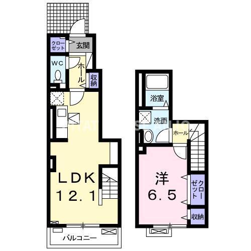 ラ・カーサ　ラルーチェ高浜（105） 間取り図画像