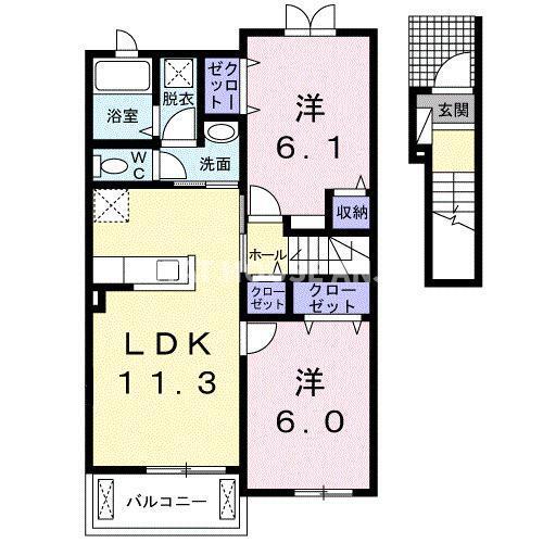ビバーチェ（205） 間取り図画像