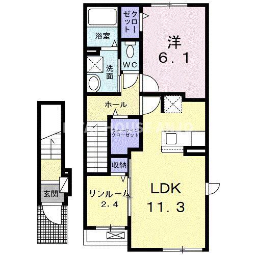 ファミール　高浜（205） 間取り図画像