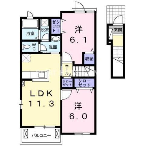 サピーⅠ（202） 間取り図画像