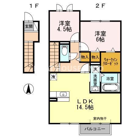 花水木の家Ⅰ（202） 間取り図画像