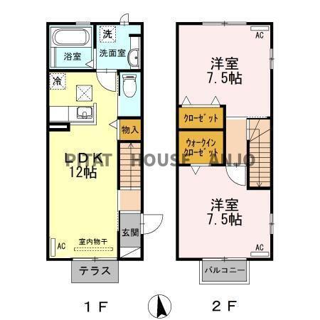 [エトワール][クレール]　【エトワール】（101） 間取り図画像