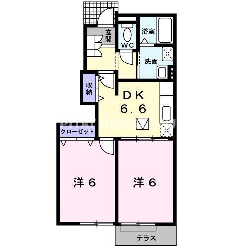 ハイネス雅（102） 間取り図画像