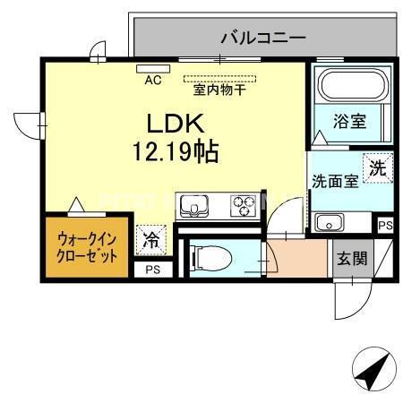 プライムヒル若松（303） 間取り図画像