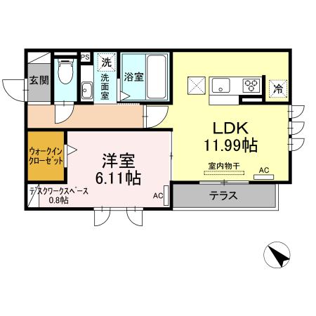 シティシャルム（101） 間取り図画像