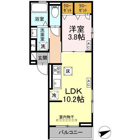 サンフラワー（101） 間取り図画像