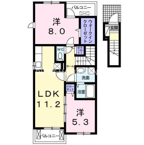 ハイツリー・バイオレット（203） 間取り図画像